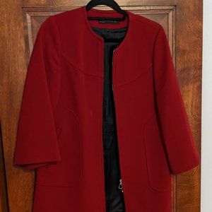 Zara Red/Crimson Lined Jacket